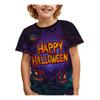 Children T Shirt Halloween 3D Printed Pumpkin T-Shirt Fashion Comfort T Shirt Casual Short Sleeve Tops Tees Children's Clothing