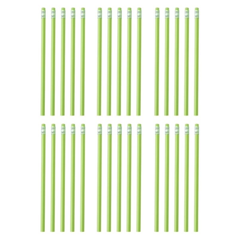 30 Pcs Drawing Pencils Triangle Pencils With Eraser Macaron Color Pencils School Supplies For School Office Sketching