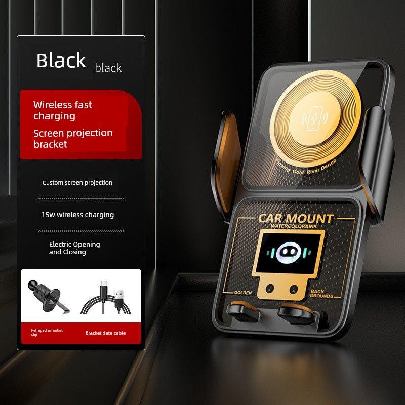 New Arrival 2025 Infrared Sensor with Wireless Charger Mobile Navigation Car Supplies on-Board Bracket