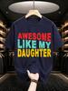 2026 New Cotton Tshirt Parentchild Fun Print Tshirt Casual Crew Neck Short Sleeve Family Street Style Top