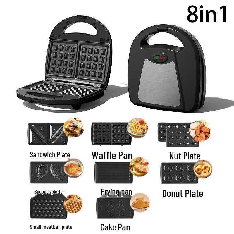 3-in-1 Breakfast Machine: Sandwich, Waffle, and Donut Maker Toaster