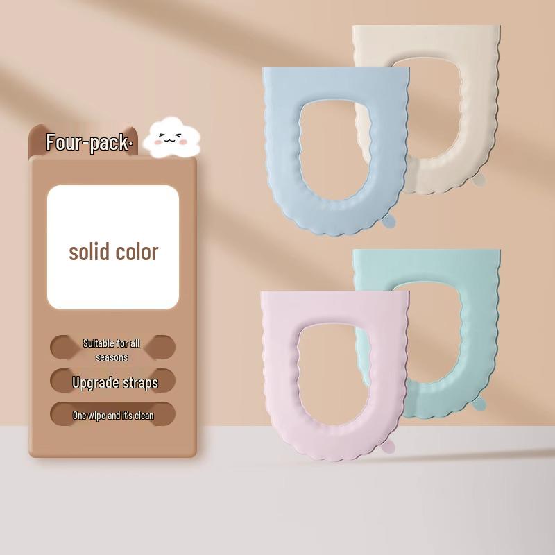 Wasserdichter Universal-Toilettensitzkissen mit Bändern - Vier Jahreszeiten Nutzung (Ausgabe 2024)