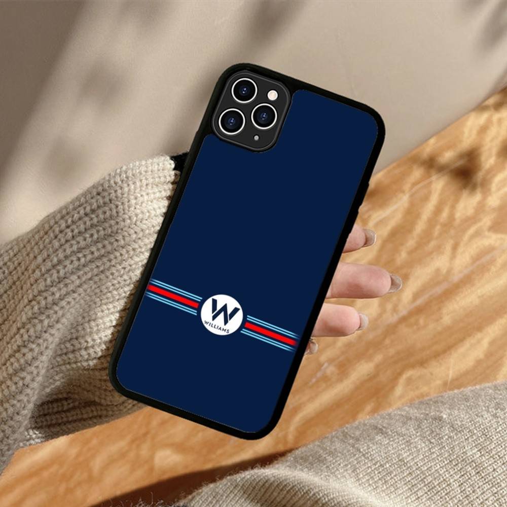M-Martini Racing Horizontal Stripe PC+TPU Phone Case For IPhone 11 12 13 14 15 16 17 Plus Pro Max Cover