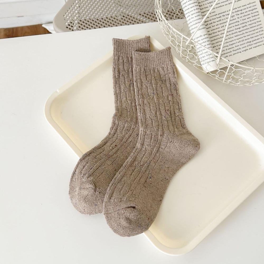 Comfortable Warm Winter Socks Thick Crew Socks Trendy Women's Wool Socks Autumn Season