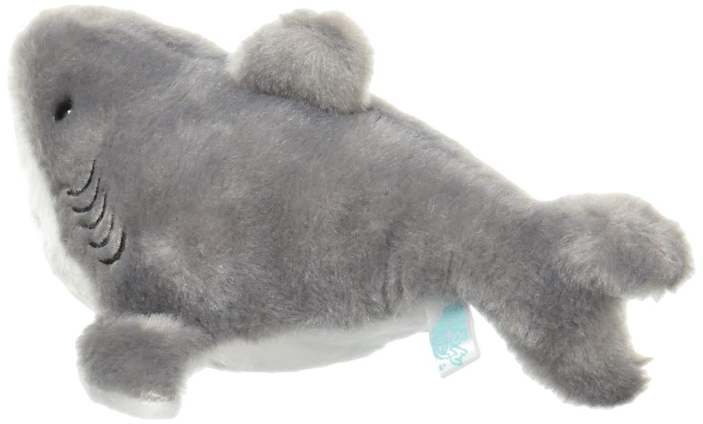 Sanei Boeki Original Plush Toy: Pururun Marine Great White Shark, W5.5 x D17 x H5.5cm, Animal