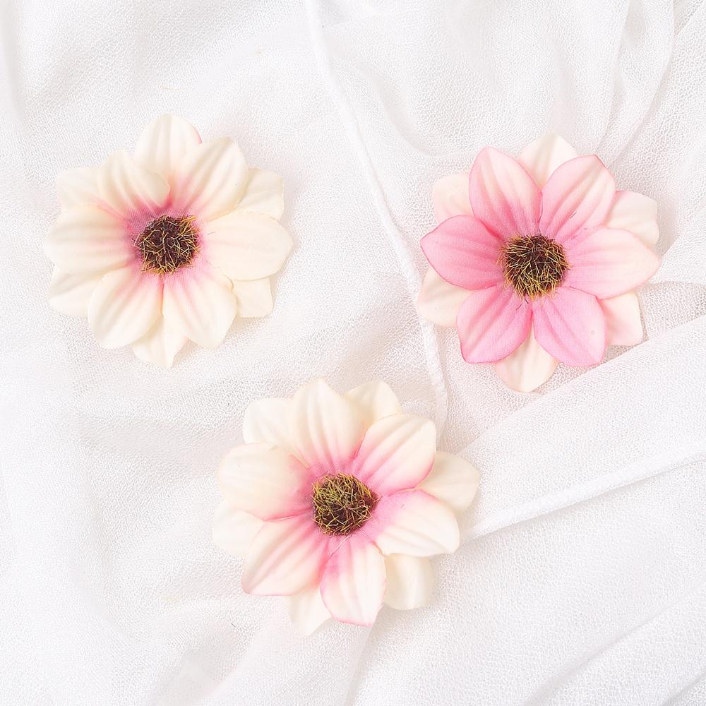 10/20 Stück Künstliche Doppelschichtige Sonnenseide Simulationsblumen Wohnzimmer Küchendekoration Zimmer Hochzeitsdeko DIY-Zubehör