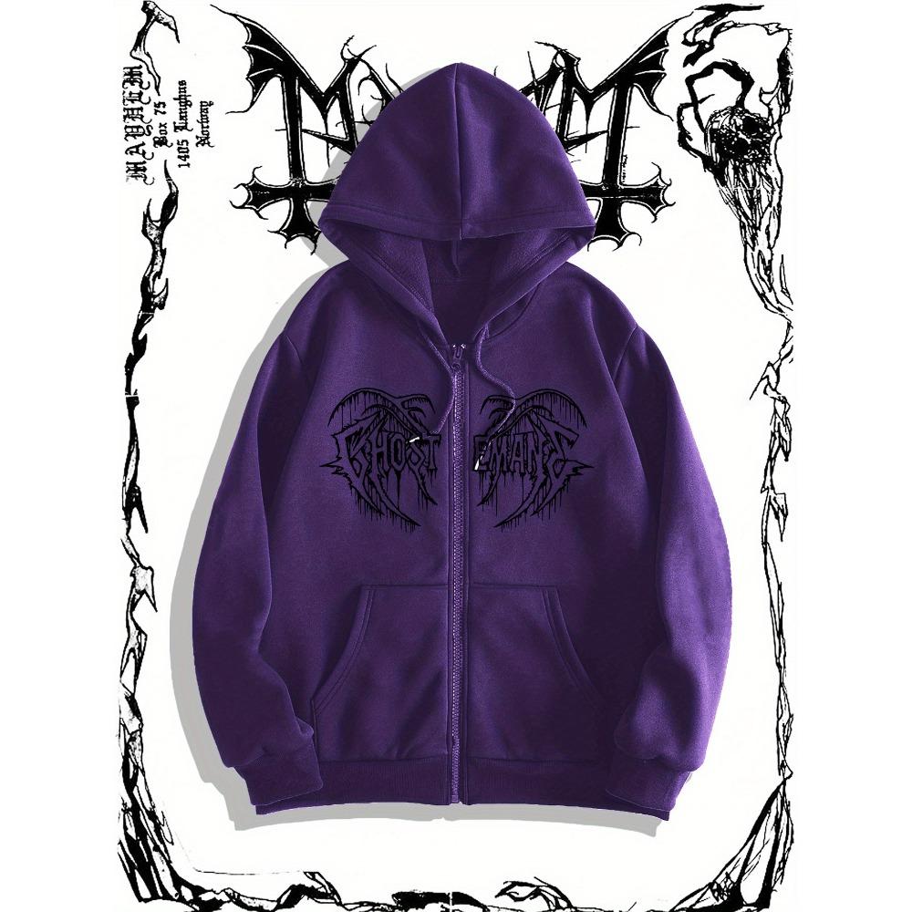 Heavy Duty Men's Hooded Sweatshirt, Fashionable Street Style Cardigan, Zipper Jacket