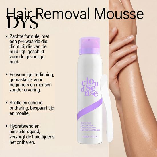 Gentle Hair Removal 1/2Pcs 140ML Mousse Pain Free Fast Acting Moisturizing Full Body Arm Leg Underarms Facial Remover Depilatory Cream Lightweight