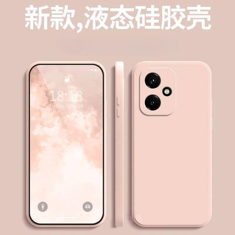 Applicable To Honor 111 Mobile Phone Case, New Pro Ultra-thin Straight Edge Liquid Silicone Soft Case, All-inclusive Anti-drop  Case, Women