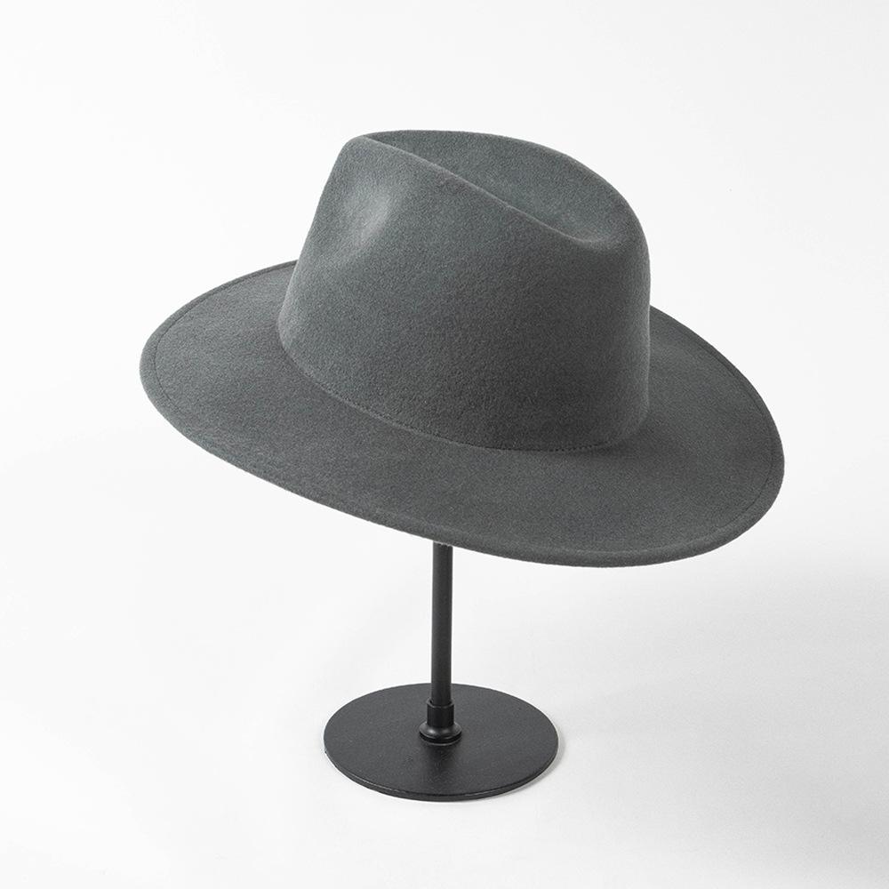 Winter British Wool Felt Cm Big Head Circumference Fedoras Hat Men Women Leisure Panamjazz Hat