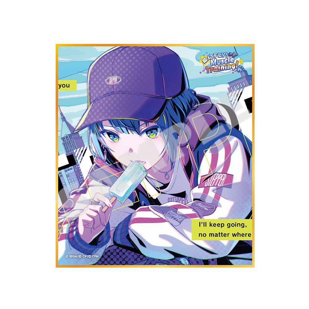 

SEKAI Colorful Hatsune Mini Shikishi Collection 50 B BOX Train and Muscle Project Stage! feat. Miku Vol. Fly! Training! (9 types) синий