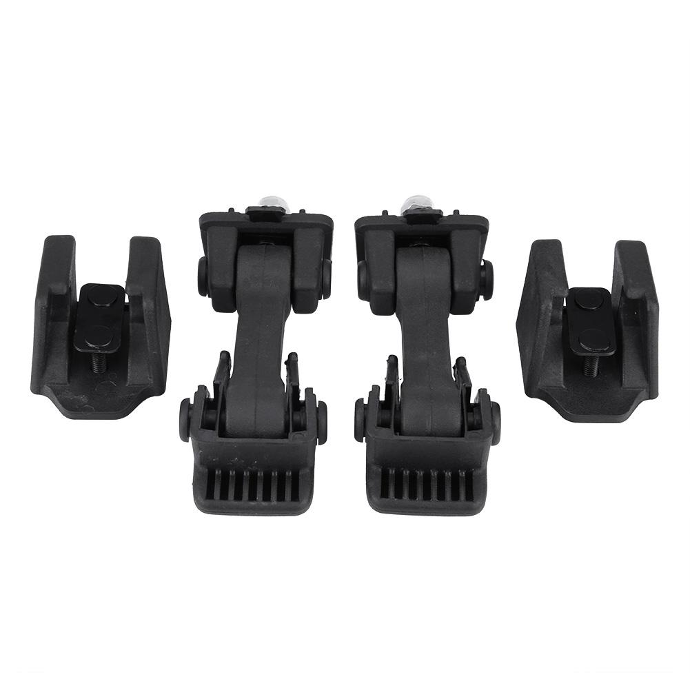 2 Set of Hood Latch Safety Catches & Brackets for Jeep Wrangler JK 2007 2016 55395653AF