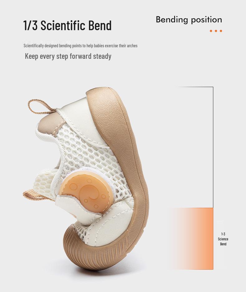 Summer Mesh Breathable Toddler Sandals - Boys & Girls, Soft Sole, Ideal for One-Year-Olds