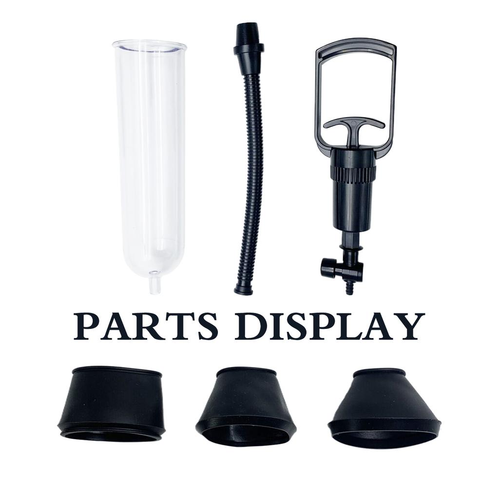 3 Sizes Hand-Controlled Penis Pump Sucking Massage Masturbation Penis Head Stimulation Fun Flirtation Stimulation Adult Sex Toys