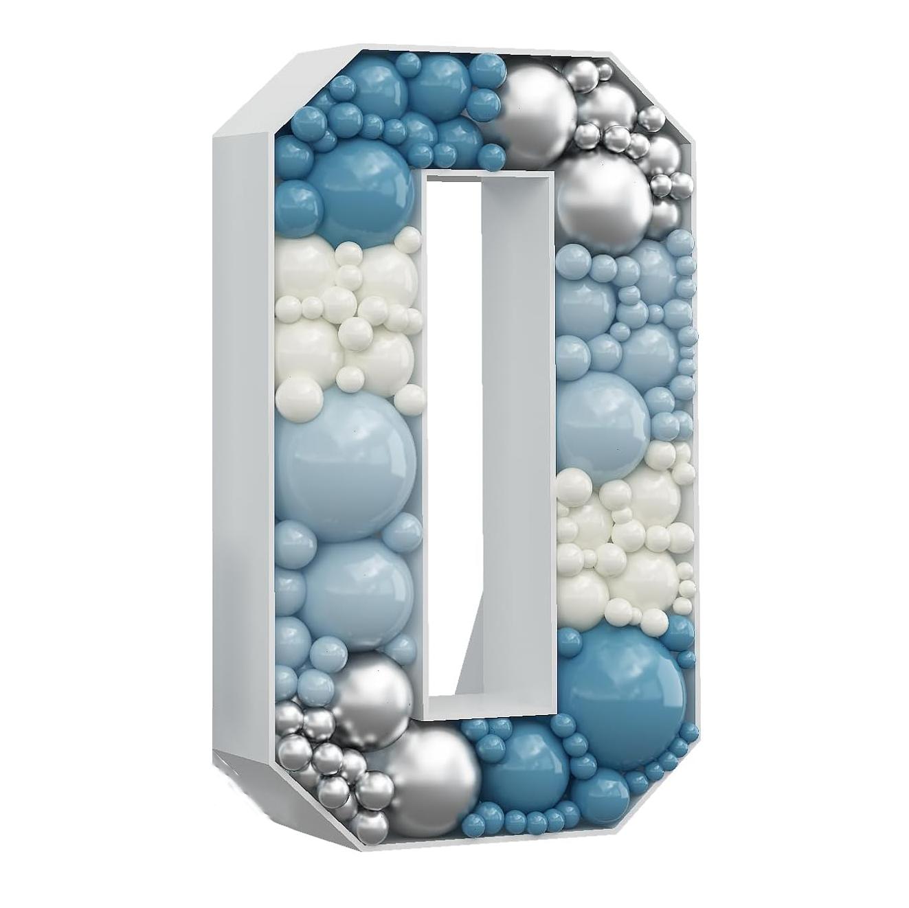 

1 шт., 91,5 см, рамка для воздушного шара, 3D доска KT, в комплект не входит, цифровая модель воздушного шара с наполнителем, подходит для вечеринок по случаю дня рождения, украшений для юбилеев Number 0