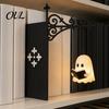 Kleine Wandleuchte Geister-Lese-Bücherregalleuchte, Niedliche Lampe, Retro-Form Nacht-Buchstützen für Halloween-Bibliotheks-Arbeitszimmer-Dekor Ambiente