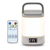 Bedside Night Light, 3 Color Modes, Stepless Dimming, Touch-Controlled Remote, USB Rechargeable, Timer, Ambient Lighting, Nursing Light, Handy