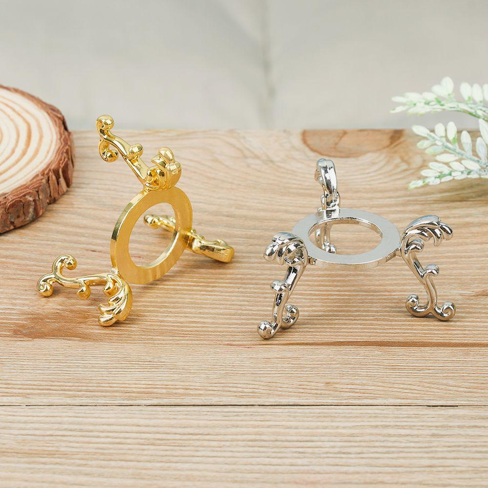 New Crystal Ball Metal Base Figurine Display Stand Handicraft Sphere Stone Support Holder Desktop Ornaments Photography Props