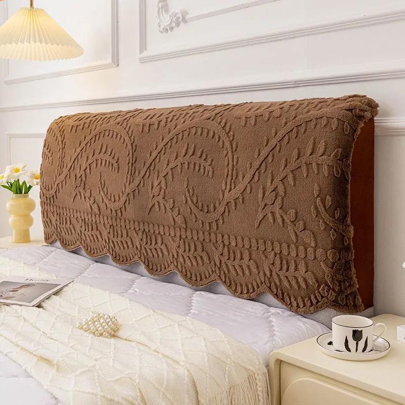 2026 New Thickened Rabbit Plush Headboard Cover with Full Coverage Anti Slip and No Shedding of Hair Comfortable All Year Round