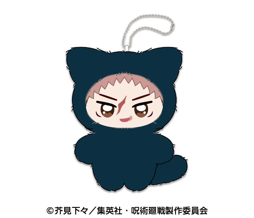Ensky TV Anime "Jujutsu Kaisen" Chimikemo Mascot 2 1. Yuji Itadori Approx. 100 x 95 x 40 mm Polyester