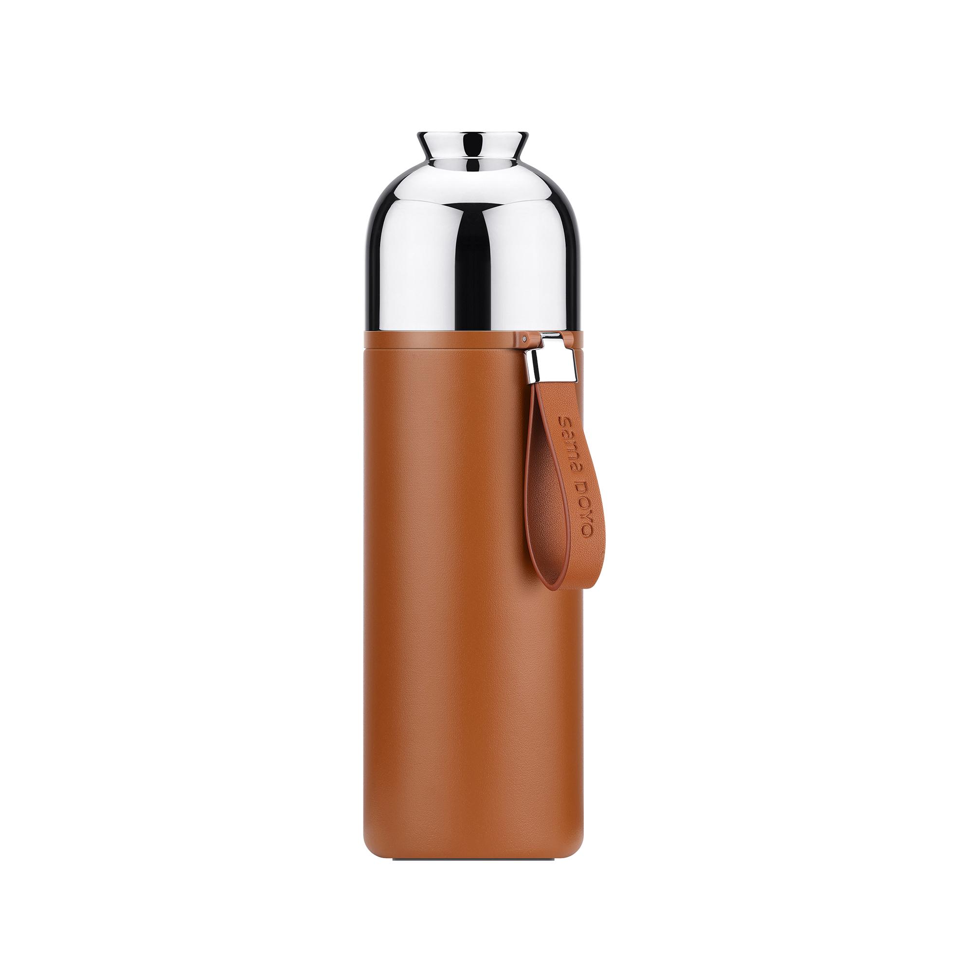 SamaDOYO-Double Layer Insulated Tea Cup, Water Separation, Brewing Cup, Portable Travel Tea Set, 304 Stainless Steel 301-400ml
