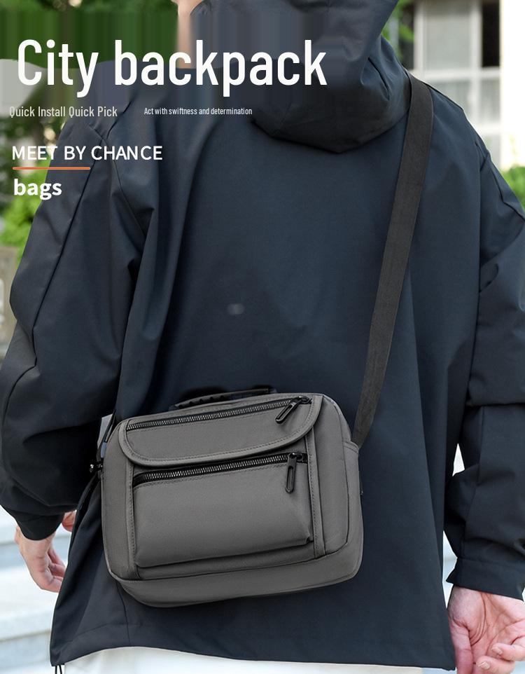 Neue Herren Trendige Mehrschichtige Umhängetasche - Leichter Lässiger Schulterrucksack für Outdoor-Reisen