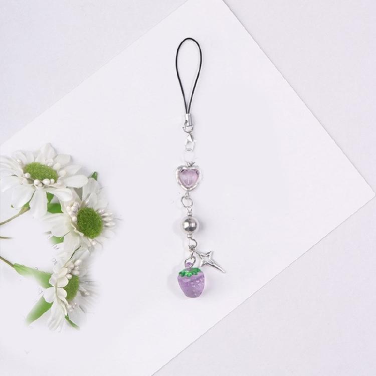 4er-Pack Schickes Süßes Kartenketten Handy-Ornament Stilvolle Handy-Dekoration