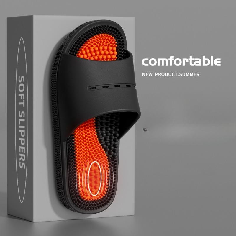 2025 Men's Anti Slip Summer Indoor Home Bathroom Bathing Foot Massage Slippers