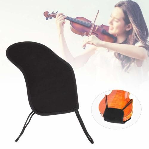 Violin Chin Rest, Stress Relief, Anti-Slip Double Ties, Adjustable, Fits 4/4, 3/4, 1/2, 1/4, and 1/8 Violins, Exercise Chin Support, Cotton Material,