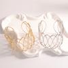 European and American Exaggerated Geometric Hollow Wave Bracelet, Personalized Creative Weaving Design, High-end Bracelet, Bracelet, Women's Jewelry