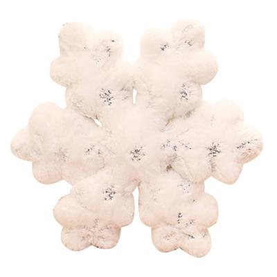Warm Snowflake Shape Cushion Offering Comfortable for Cold Season Home Decoration