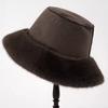 Furry Winter Furry Hat Oversize Plush Hat Cute Fisherman's Hat  Winter