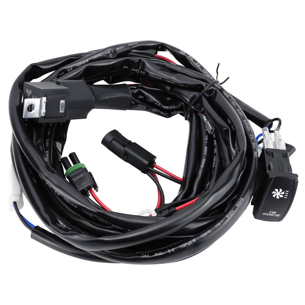 Cooling Fan Override Rocker Switch Kit For UTV Can Am Polaris RZR XP 1000 800