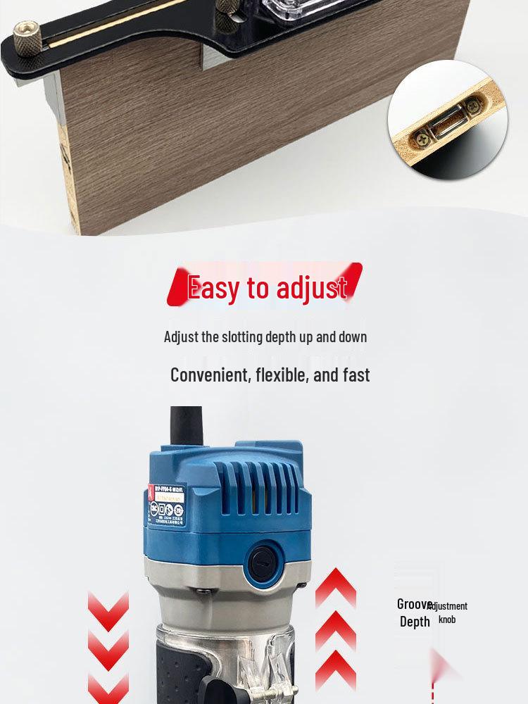 2-in-1 Slotting Frame, Screw, and Buckle Trimmer for Woodworking