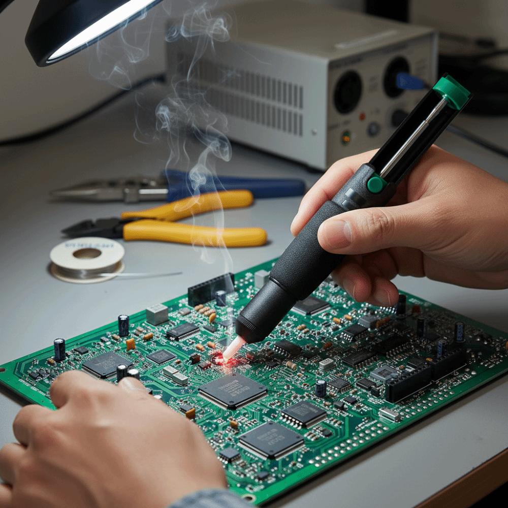 Aluminum Metal Soldering Sucker Hand Welding Desolder Tool Desoldering Pump  Component Removal