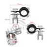 Universal Chrome Motorcycle Foot Pegs Rest Footrest Harley Cruiser Bobber Chopper Custom Bikes