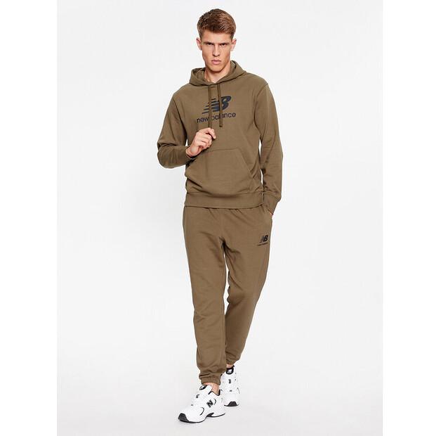 Толстовка New Balance Essentials Stacked Logo French Terry Hoodie