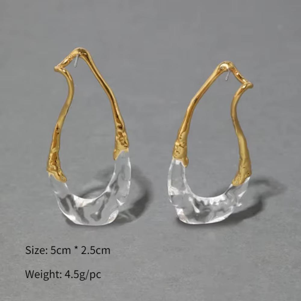 Große Unregelmäßige Ohrringe Metall Piercing Ohrschmuck Übertrieben Modern Schmuck Frauen