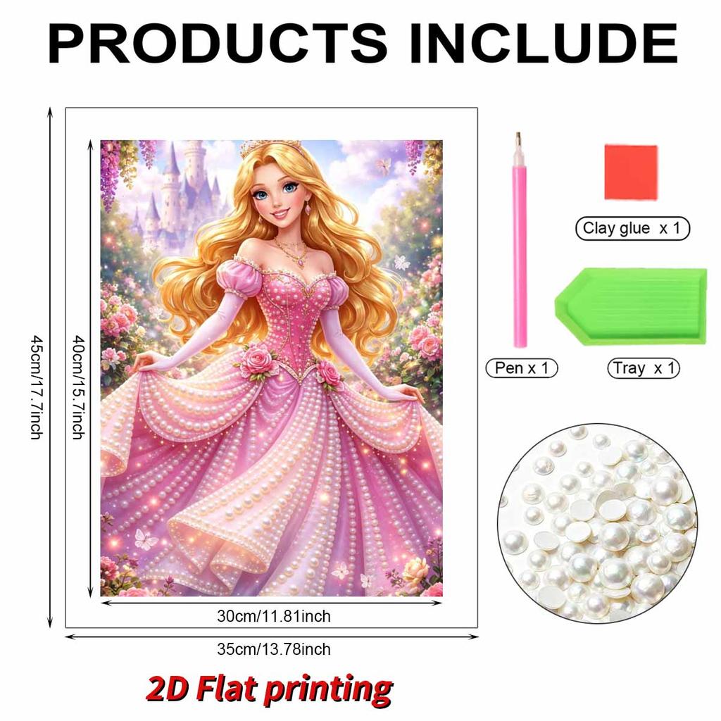 Disney Pearl Painting Rapunzel Rapunzel Castle Creative 5D Pearl Embroidery Cross Stitch Kit Handmade DIY Home and Room Decor Gift