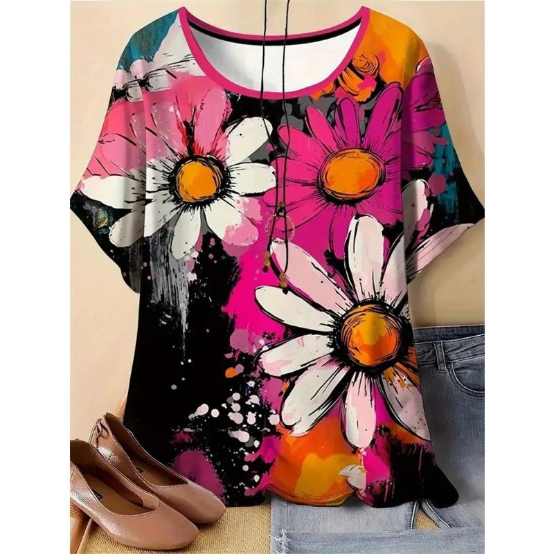 3D Printed Summer Women's T-shirts Are Fashionable, Breathable and Versatile