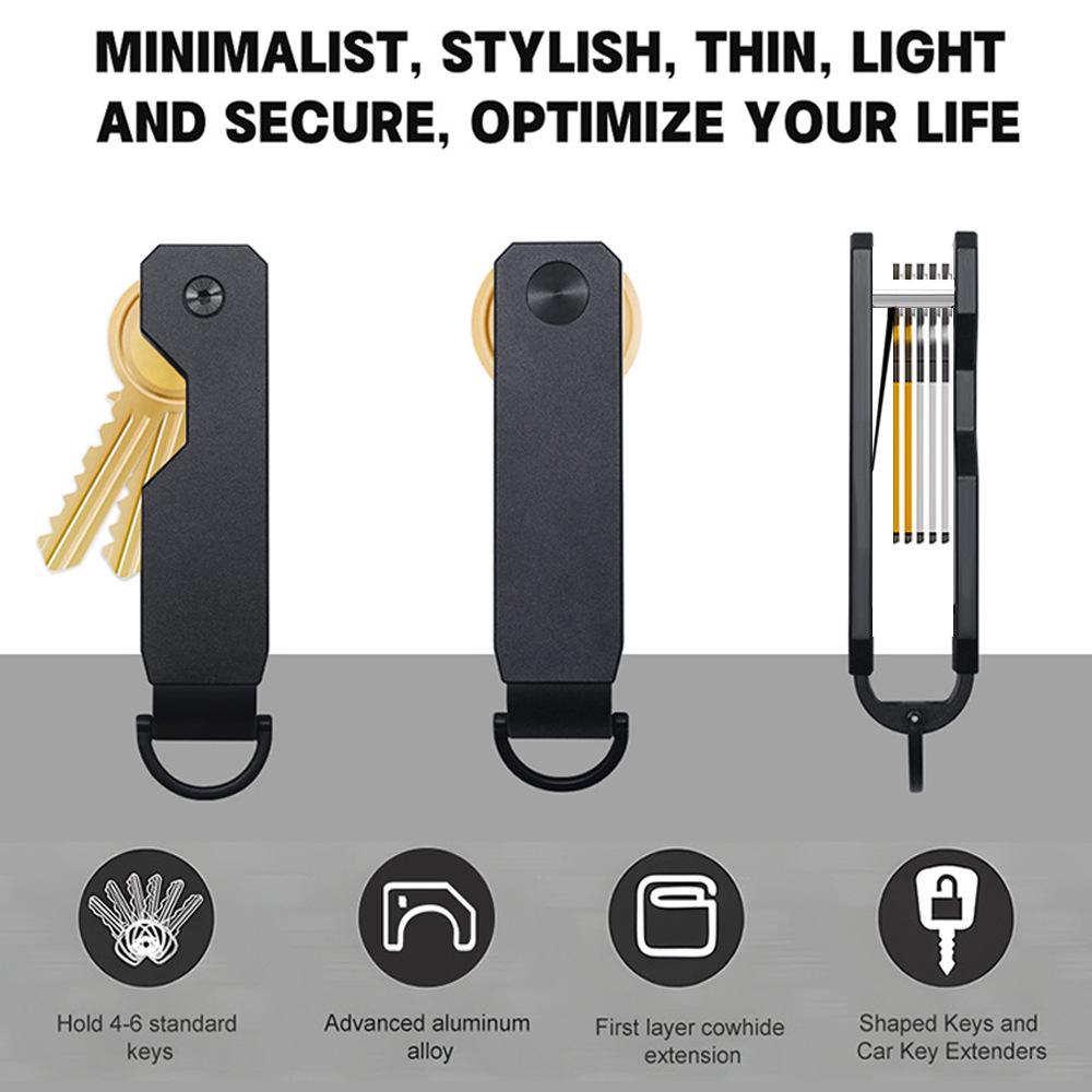 Aluminum Alloy Multi-Functional Key Organizer Clip
