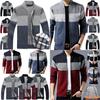 Mens Zip Up Cardigan Sweater Shawl Knitted Jumper Coat Jacket Warm Knitwear Tops