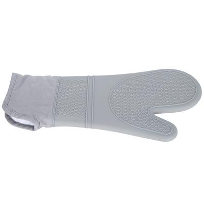 Oven Mitts Oblique Mouth Texture Silicone Nonslip Soft Durable Flexible To Use Cotton Lining