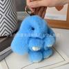 New Style 15cm Women's Rabbit Fur Keychain Bag Car Pendant Jewelry Decoration Fashionable Accessory for Bags and Gifts