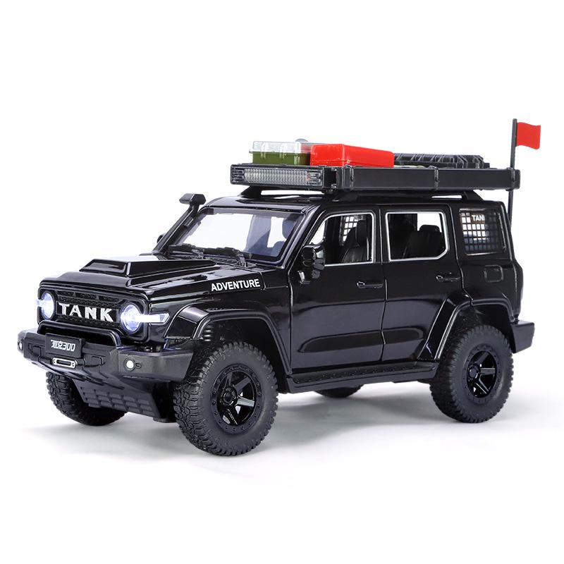 Softworld Off-Road Vehicle 1/24 Alloy Car Model with Sound & Light – Children's Pull-Back Toy