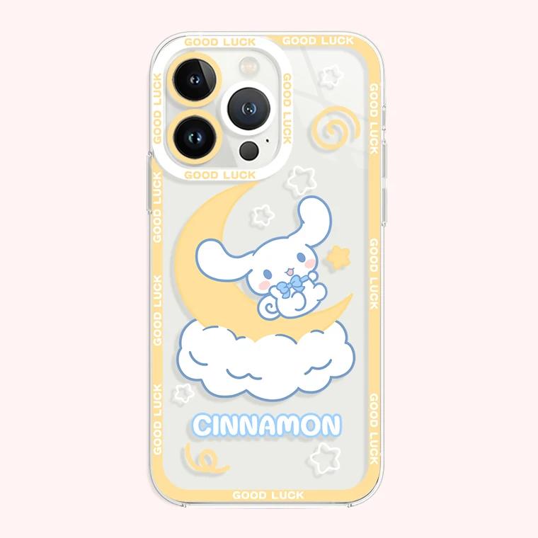Lovely Cinnamoroll Mymelody Clear Case for Samsung Galaxy S24 S23 S22 Ultra S21 S20 FE S10 Plus Note 20 10 9 A35 A55 Soft Cover
