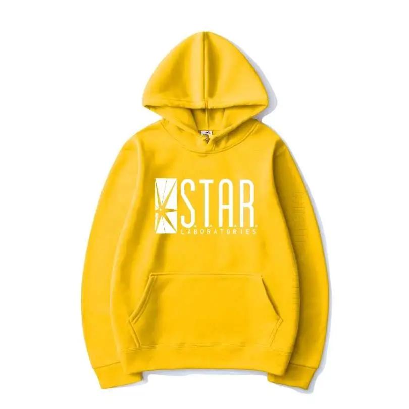 2025 hoodie solid color Star Labs warm pullover fashionable hip-hop street wear men's and women's autumn and winter hoodies