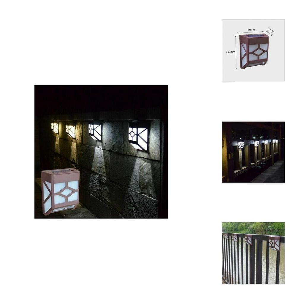 Hochwertige solarbetriebene Wandleuchte mit 2 LED-Laternen für elegante Gärten