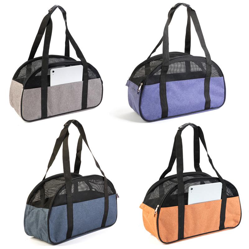 Breathable Mesh Pet Carrier Bag for Dogs, Cats, and Rabbits