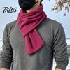 Měkký fleecový nákrčník Unisex Polární šála na zimu, Zateplený ohřívač krku Business Casual Zimní oblečení s propleteným designem, Jednobarevný